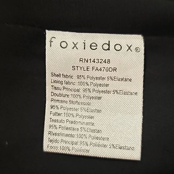 FOXIEDOX by Anthropologie Plisse Tiered Black Cold Shoulder Mini Dress - Picture 5 of 6